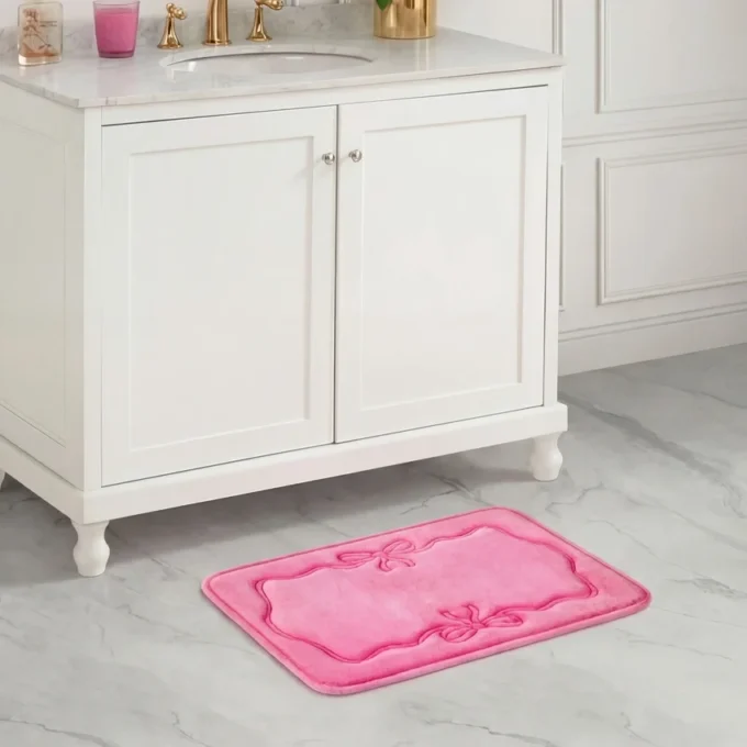 Quilted Memory Foam Bath Mat, 17″ X 24″ Quilted Memory Foam Bath Mat, 17″ X 24″