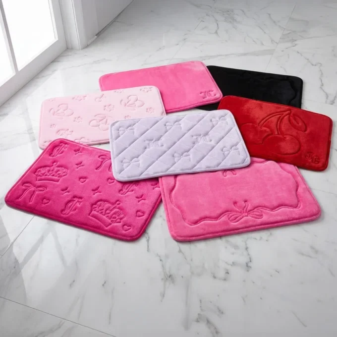 Quilted Memory Foam Bath Mat 2-Piece Set