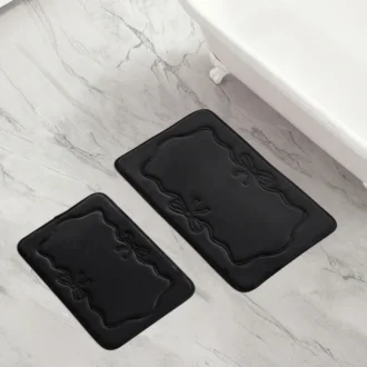 Quilted Memory Foam Bath Mat 2-Piece Set Quilted Memory Foam Bath Mat 2-Piece Set