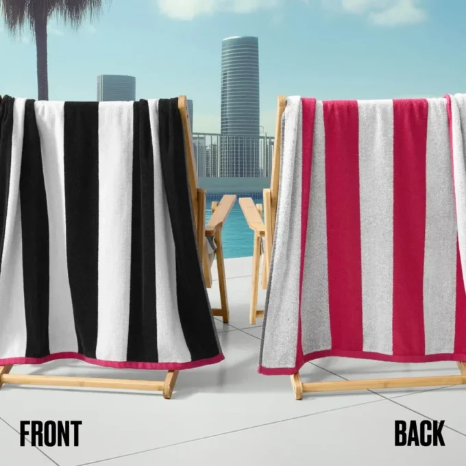 Reversible Cabana Cotton Beach Towel Reversible Cabana Cotton Beach Towel