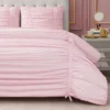 Ribbon Ruched Comforter Set