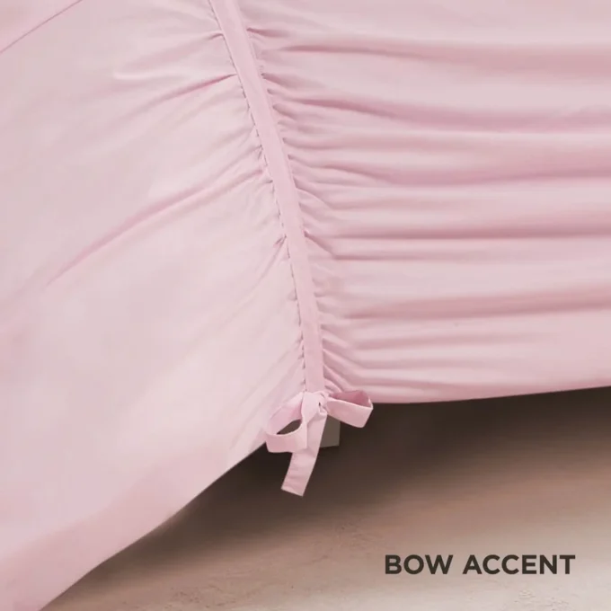 Ribbon Ruched Comforter Set