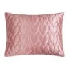 Satin Heart Stitched Quilt Set