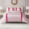 Satin Velvet Stripe Comforter Set