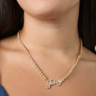 Script Logo Chain Necklace Script Logo Chain Necklace