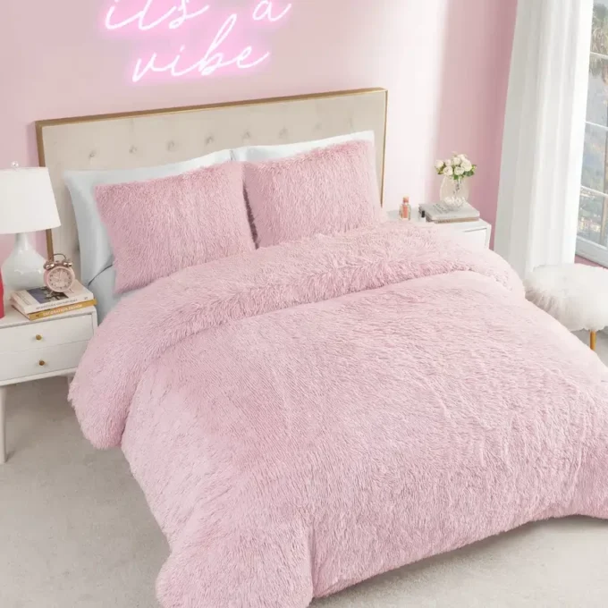 Shaggy Faux Fur Comforter Set Shaggy Faux Fur Comforter Set