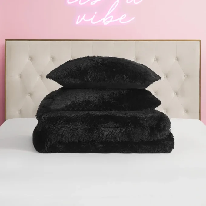 Shaggy Faux Fur Comforter Set Shaggy Faux Fur Comforter Set