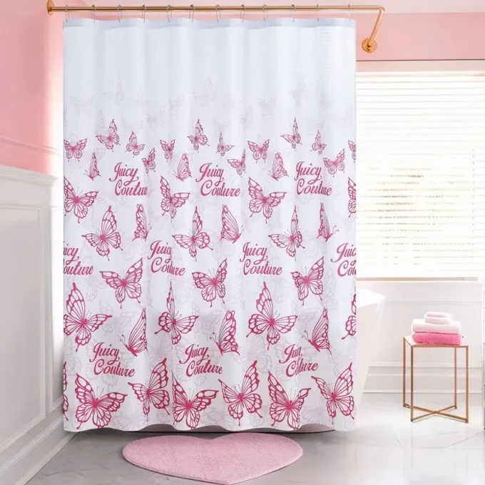 Shower Curtain and Hooks Set Shower Curtain and Hooks Set