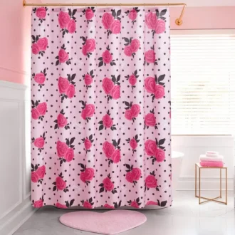 Shower Curtain and Hooks Set Shower Curtain and Hooks Set
