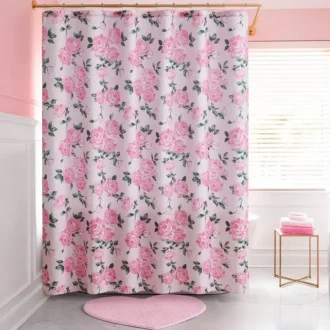 Shower Curtain and Hooks Set Shower Curtain and Hooks Set