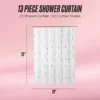 Shower Curtain and Hooks Set Shower Curtain and Hooks Set