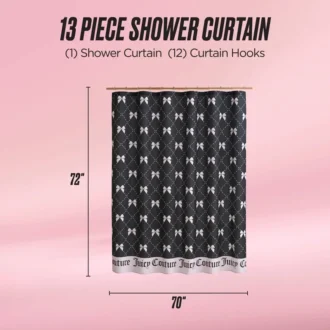 Shower Curtain and Hooks Set Shower Curtain and Hooks Set