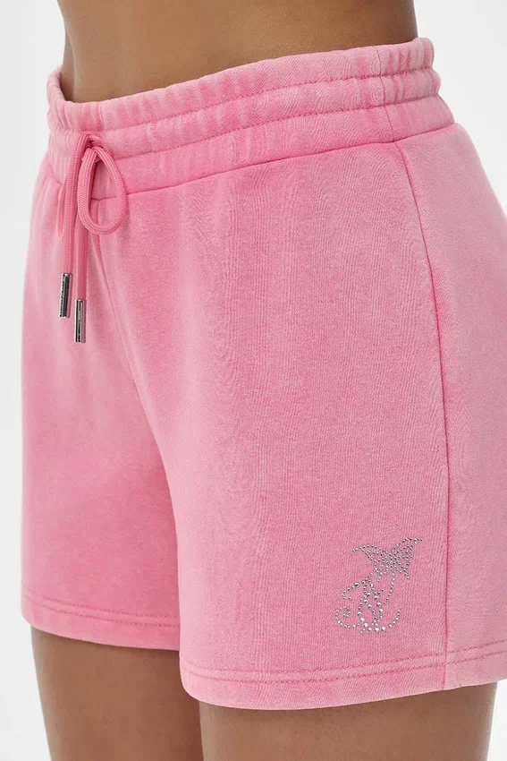 Small Bling Butterfly Fleece Shorts Small Bling Butterfly Fleece Shorts