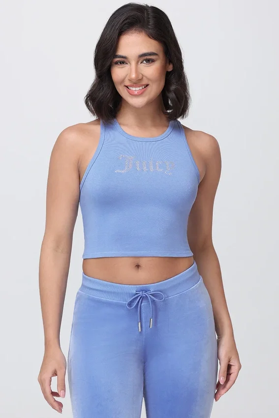 Small Bling High Neck Crop Tank Small Bling High Neck Crop Tank