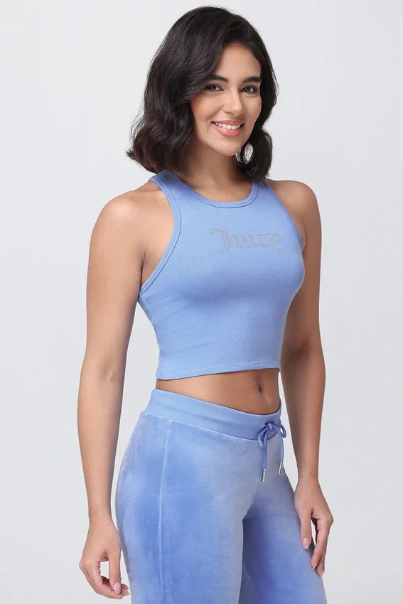 Small Bling High Neck Crop Tank Small Bling High Neck Crop Tank