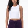 Small Bling High Neck Seamless Crop Tank