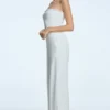 Smocked Velour Jumpsuit