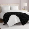 Solid Plush Throw Blanket