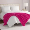 Solid Plush Throw Blanket