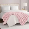 Solid Plush Throw Blanket