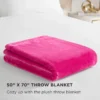 Solid Plush Throw Blanket