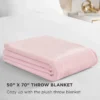 Solid Plush Throw Blanket