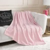 Solid Plush Throw Blanket