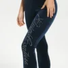Strappy Script Velour Jumpsuit