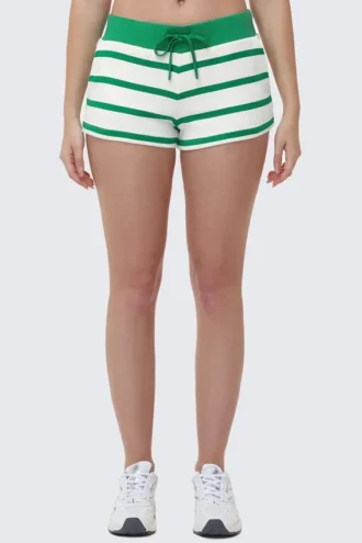 Stripe Bling Booty Terry Shorts