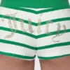 Stripe Bling Booty Terry Shorts