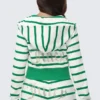 Stripe Bling Terry Hoodie