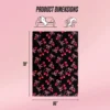 Sweet Cherry Bows Plush Throw Blanket