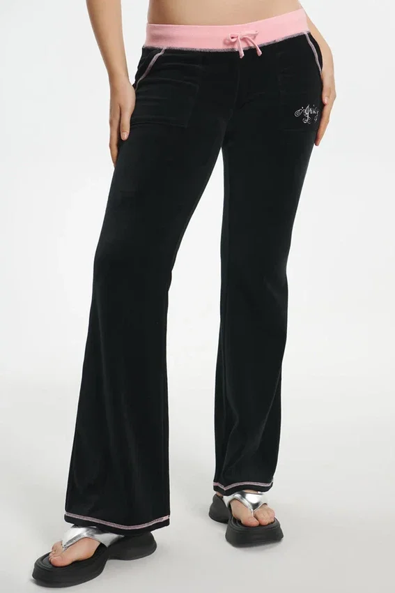 Sweetheart Cotton Velour Track Pants Sweetheart Cotton Velour Track Pants