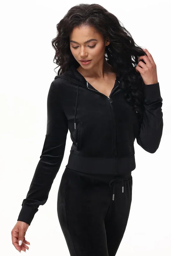 Technicolor Customizable Big Bling Velour Hoodie Technicolor Customizable Big Bling Velour Hoodie