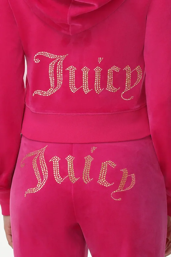 Technicolor Customizable Big Bling Velour Hoodie Technicolor Customizable Big Bling Velour Hoodie