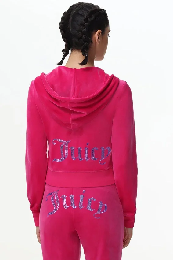 Technicolor Customizable Big Bling Velour Hoodie Technicolor Customizable Big Bling Velour Hoodie