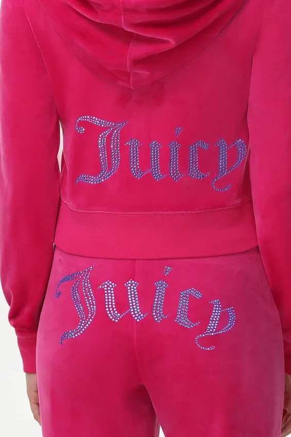 Technicolor Customizable Big Bling Velour Hoodie Technicolor Customizable Big Bling Velour Hoodie