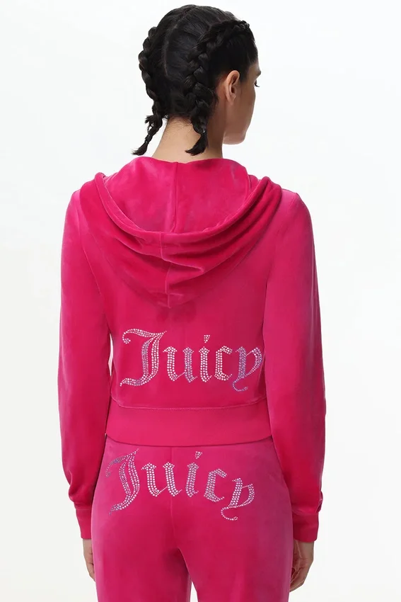 Technicolor Customizable Big Bling Velour Hoodie Technicolor Customizable Big Bling Velour Hoodie