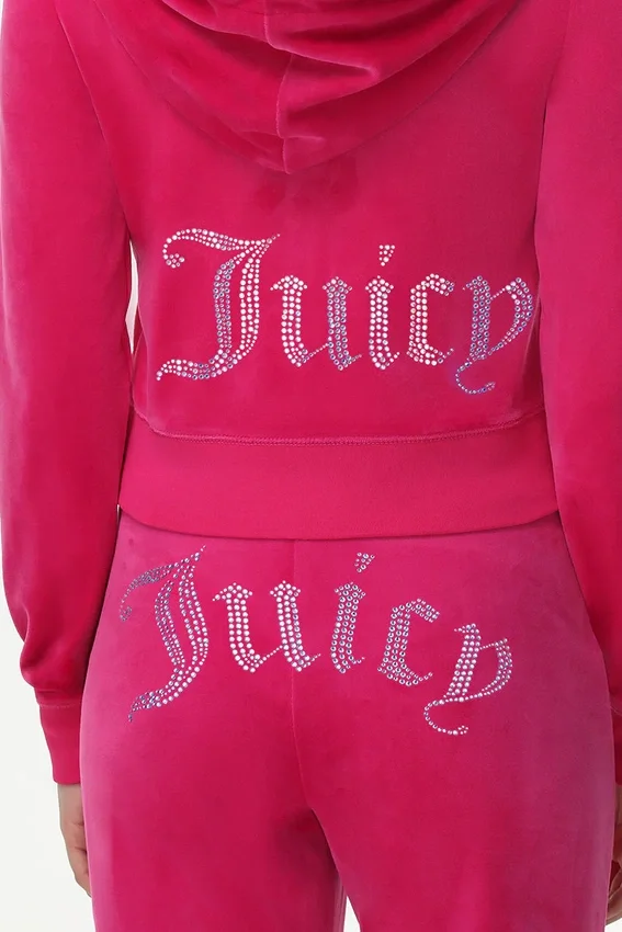 Technicolor Customizable Big Bling Velour Hoodie Technicolor Customizable Big Bling Velour Hoodie