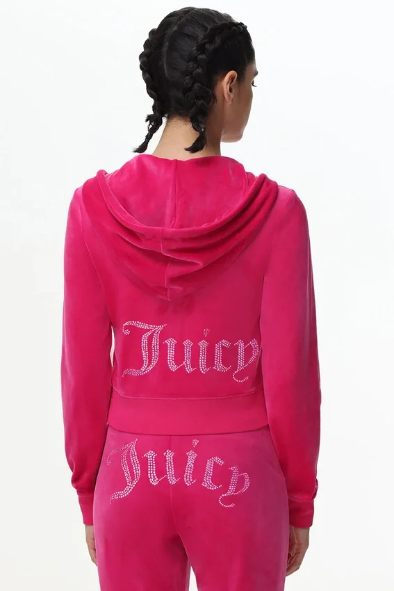 Technicolor Customizable Big Bling Velour Hoodie Technicolor Customizable Big Bling Velour Hoodie