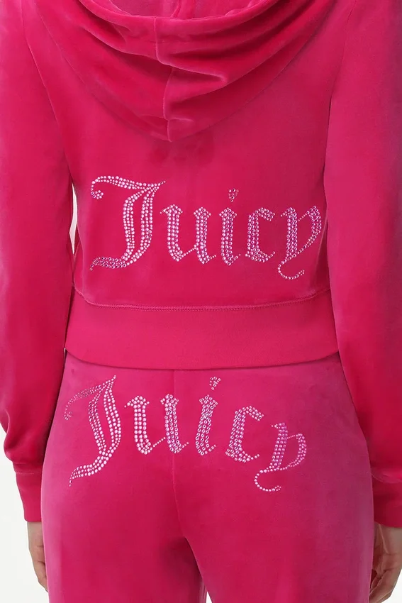Technicolor Customizable Big Bling Velour Hoodie Technicolor Customizable Big Bling Velour Hoodie