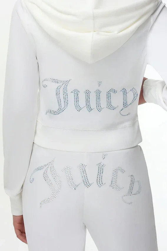 Technicolor Customizable Big Bling Velour Hoodie Technicolor Customizable Big Bling Velour Hoodie