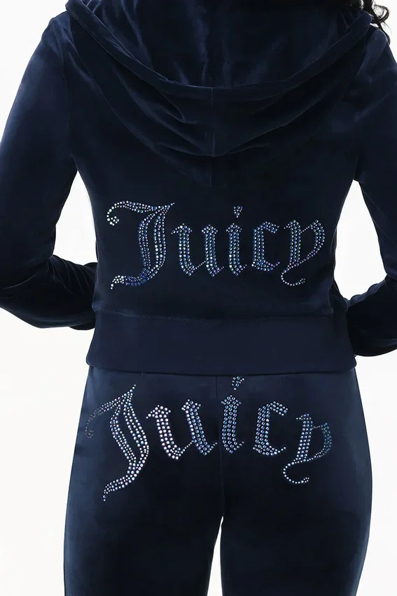 Technicolor Customizable Big Bling Velour Hoodie Technicolor Customizable Big Bling Velour Hoodie