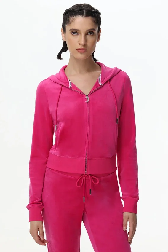 Technicolor Customizable Big Bling Velour Hoodie Technicolor Customizable Big Bling Velour Hoodie