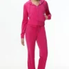 Technicolor Customizable Big Bling Velour Track Pants