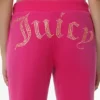 Technicolor Customizable Big Bling Velour Track Pants