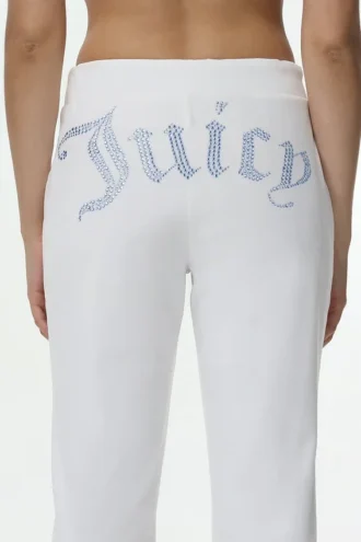 Technicolor Customizable Big Bling Velour Track Pants