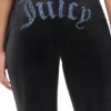 Technicolor Customizable Big Bling Velour Track Pants