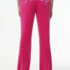 Technicolor Customizable Big Bling Velour Track Pants