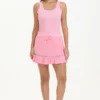 Towel Terry Mini Skirt with Lace Trim
